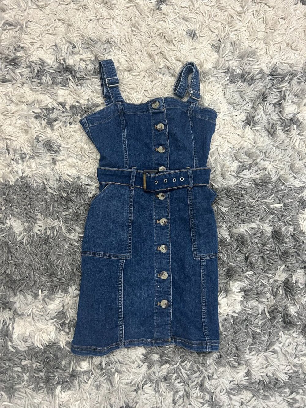 H&M Divided Denim Dress with Belt